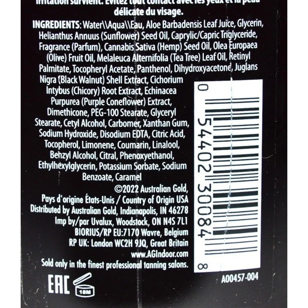 Australian Gold Accelerator Extreme Intense Bronzer Tanning Lotion 8.5 oz